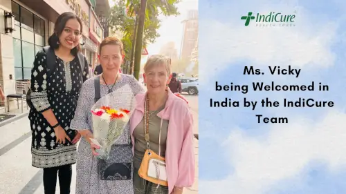 Ms. Vicky's Arrival in India for Dental Care